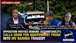 Opposition Parties Demand Accountability, Calls Grow For Independent Probe Into Mv Barima Tragedy